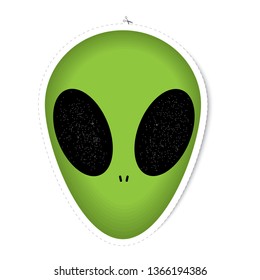 alien vector sticker
