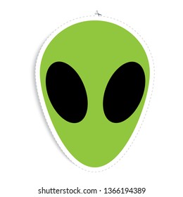 alien vector sticker