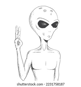 The alien wants a peace