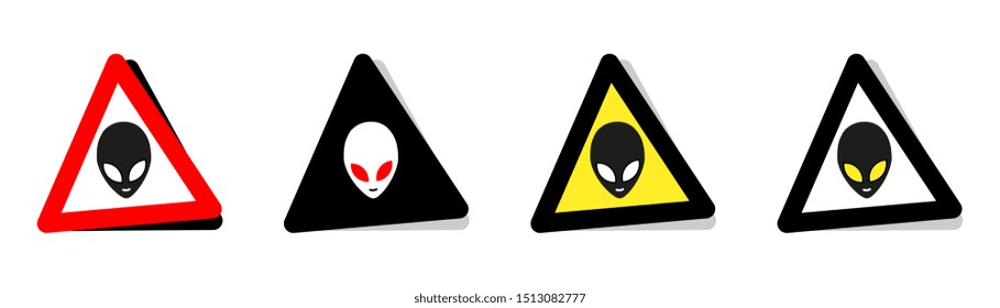 Alien warning in five versions