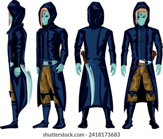 
Alien warrior costume and accessories
