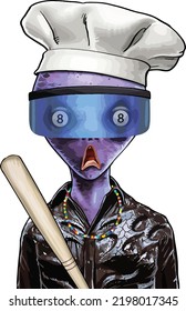 An alien who is on earth and imitates humans