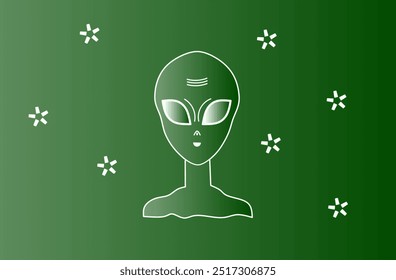 Aliens. alien illustration design. alien cartoon