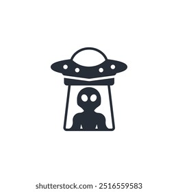 aliens icon. vector.Editable stroke.linear style sign for use web design,logo.Symbol illustration.