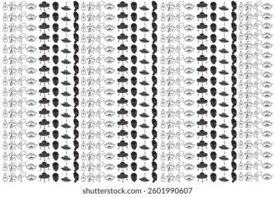 Aliens pattern new design concept  