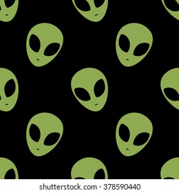 Aliens seamless vector illustration. Funny pattern for various creative projects