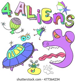 Aliens , a set of amusing pictures of alien organisms