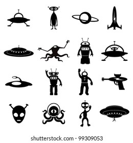 Aliens and UFO Icons