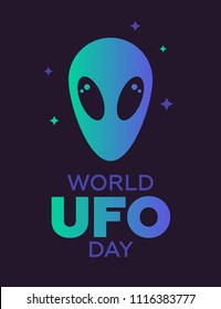 Aliens visit  the earth for research. Aliens steal the earth animals as examples for research. Star ship and aliens on the back. Vector illustration. UFO worlds day. 