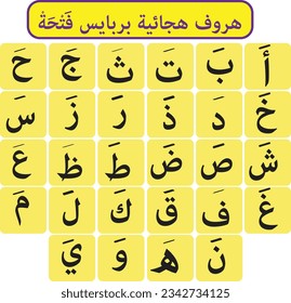 Alif Ba Ta For Children Arabic Alphabet