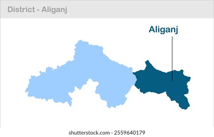 Aliganj sub-district map, Etah District, Uttar Pradesh State, Republic of India, Government of  Uttar Pradesh, Indian territory, Eastern India, politics, village, tourism