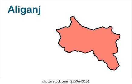 Aliganj subdivision map, Etah District, Uttar Pradesh State, Republic of India, Government of  Uttar Pradesh, Indian territory, Eastern India, politics, village, tourism