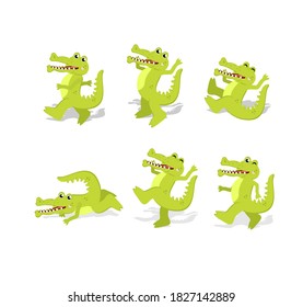 aligator cartoon character wild 
animal