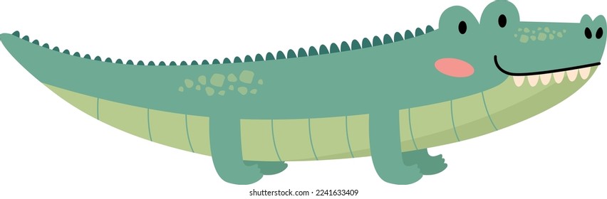 ALIGATOR CROCODILE ANIMAL VECTOR ILLUSTRATION