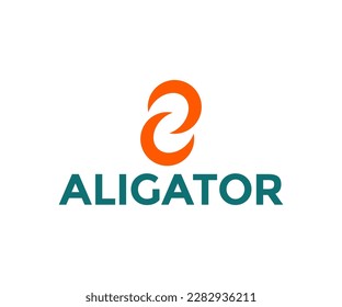 Aligator mit Logo für Technologie und Open-Source-Software und Forschungsanwendungen.