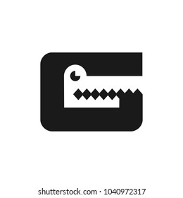 Aligator Vector Logo. Letter G.