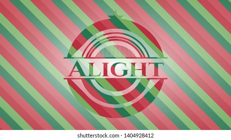 Alight christmas badge background. Vector Illustration. Detailed.