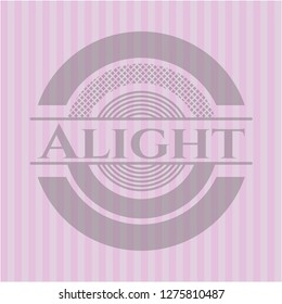 Alight retro pink emblem