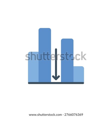 Align bottom icon for object positioning at bottom edge. Bottom aligned symbol for design software interface or layout tool.