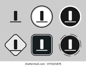 align bottom icon . web icon set. Collection of high quality black outline logo for web site design and mobile dark mode apps. Vector illustration