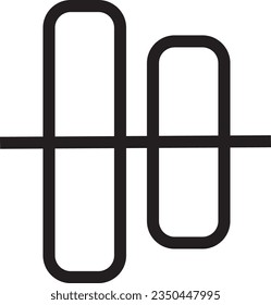 Align Center Design Outline Icon