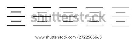 Align center icon design, logo, app, UI. Vector illustration, EPS