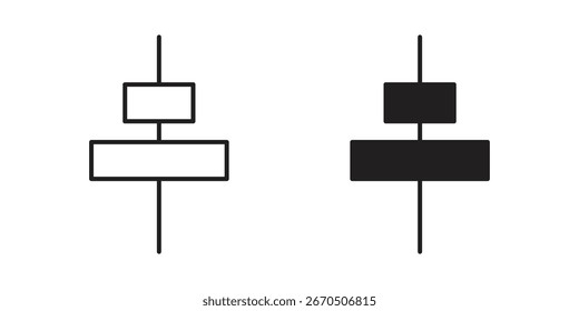 Align center icon. doodle graphics vectors