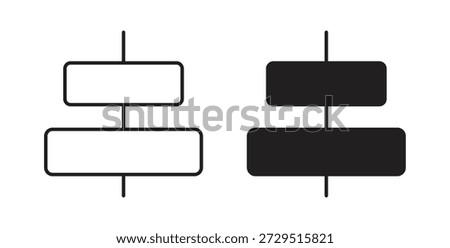 Align center icon. filled flat sign for mobile concept and web design