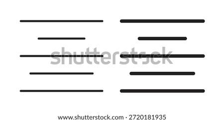 Align center icon in line design. Simple icon vector