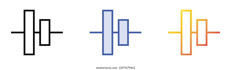 Zentriersymbol ausrichten. Lineare, blaue Füllung und Farbstil-Design einzeln auf weißem Hintergrund