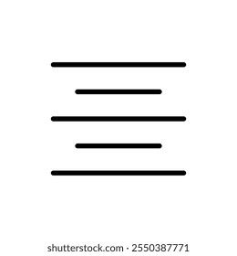 Align center icon linear logo isolated