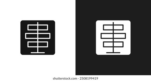 Align center icon logo set vector