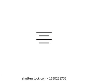 align center icon vector design element logo template