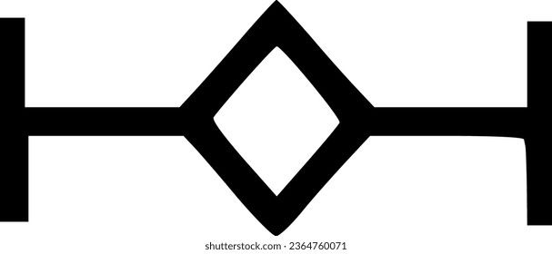 Align center icon vector symbol design illustration