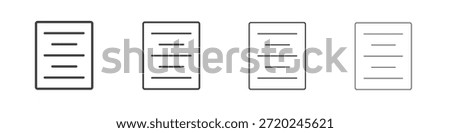 Align center icons for graphic and web design.