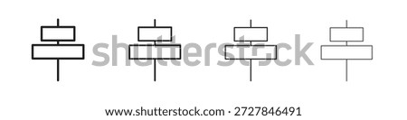 Align center icons line vector collection. Pixel perfect vector icon