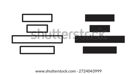 Align center icons logo design, Pictogram Icons