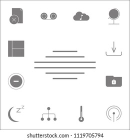  align center text icon. Detailed set of minimalistic icons. Premium quality graphic design sign. One of the collection icons for websites, web design, mobile app on white background