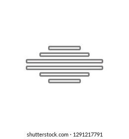  align center text icon. Element of cyber security for mobile concept and web apps icon. Thin line icon for website design and development, app development