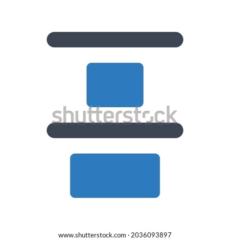 Align distribute icon.top,layout (vector illustration)