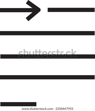 Align Firstline Left Outline Icon