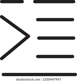 Align Format Indent Outline Icon