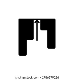 align up icon. application icon. perfect for logo, website, application, presentation and more product. icon design solid style