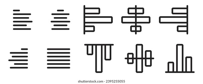 align icon center, left, right, and justify for paragraph and design