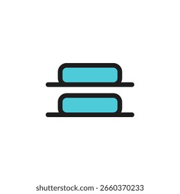 align icon is designed in a visually appealing and easily recognizable style. It’s suitable for various visual needs such as apps, digital media, or other graphic design projects