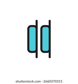 align icon is designed in a visually appealing and easily recognizable style. It’s suitable for various visual needs such as apps, digital media, or other graphic design projects