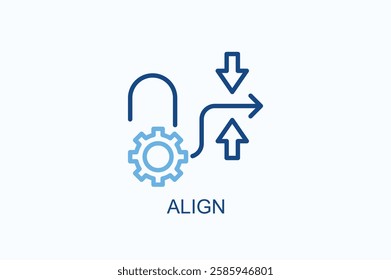 Align Icon Or Logo Isolated Illustration