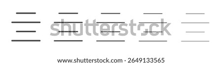 Align icon outline ilustration vector symbol
