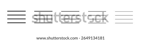 Align icon outline ilustration vector symbol