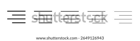 Align icon vector illustration isolated